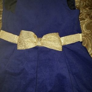Gymboree girls size 7/8 Blue velvet cmas drese